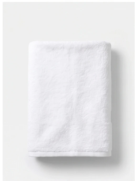 Premium white commercial bath towels for hotels and motels